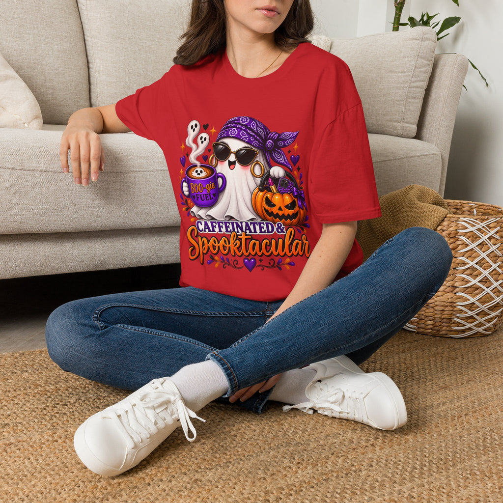 Caffeinated & Spooktacular Halloween Tee