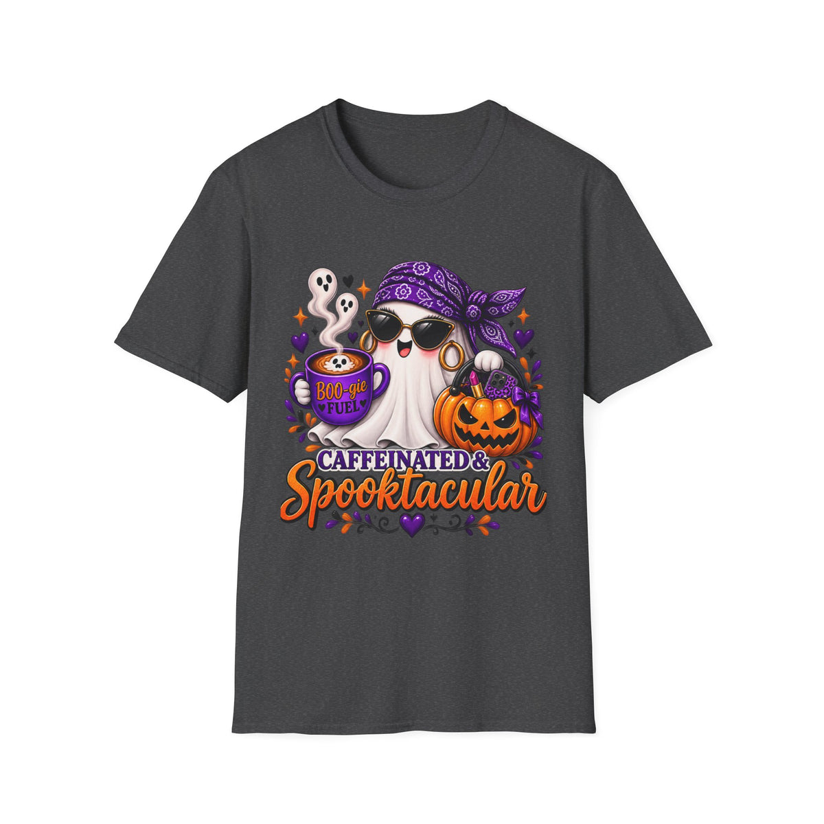 Caffeinated & Spooktacular Halloween Tee