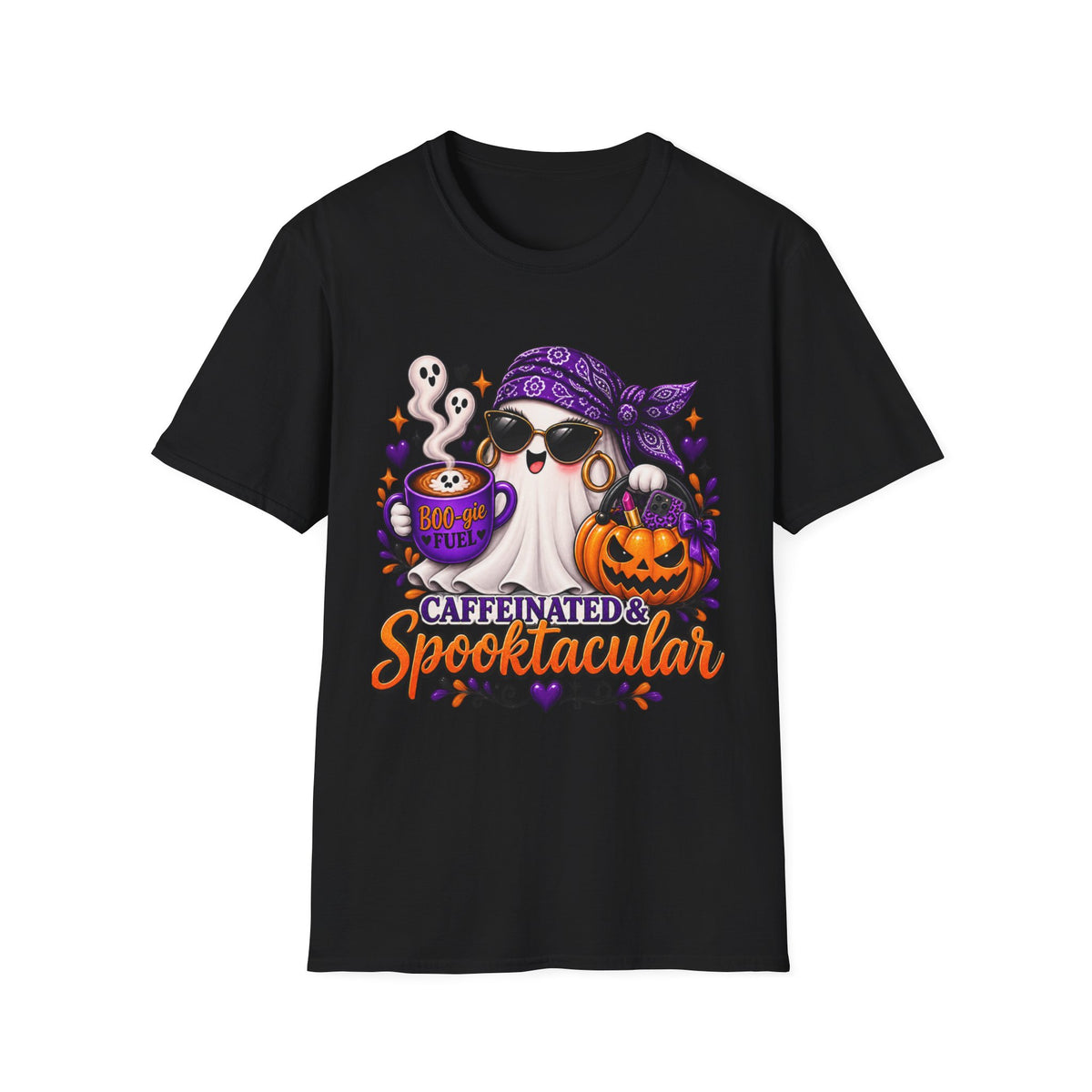 Caffeinated & Spooktacular Halloween Tee
