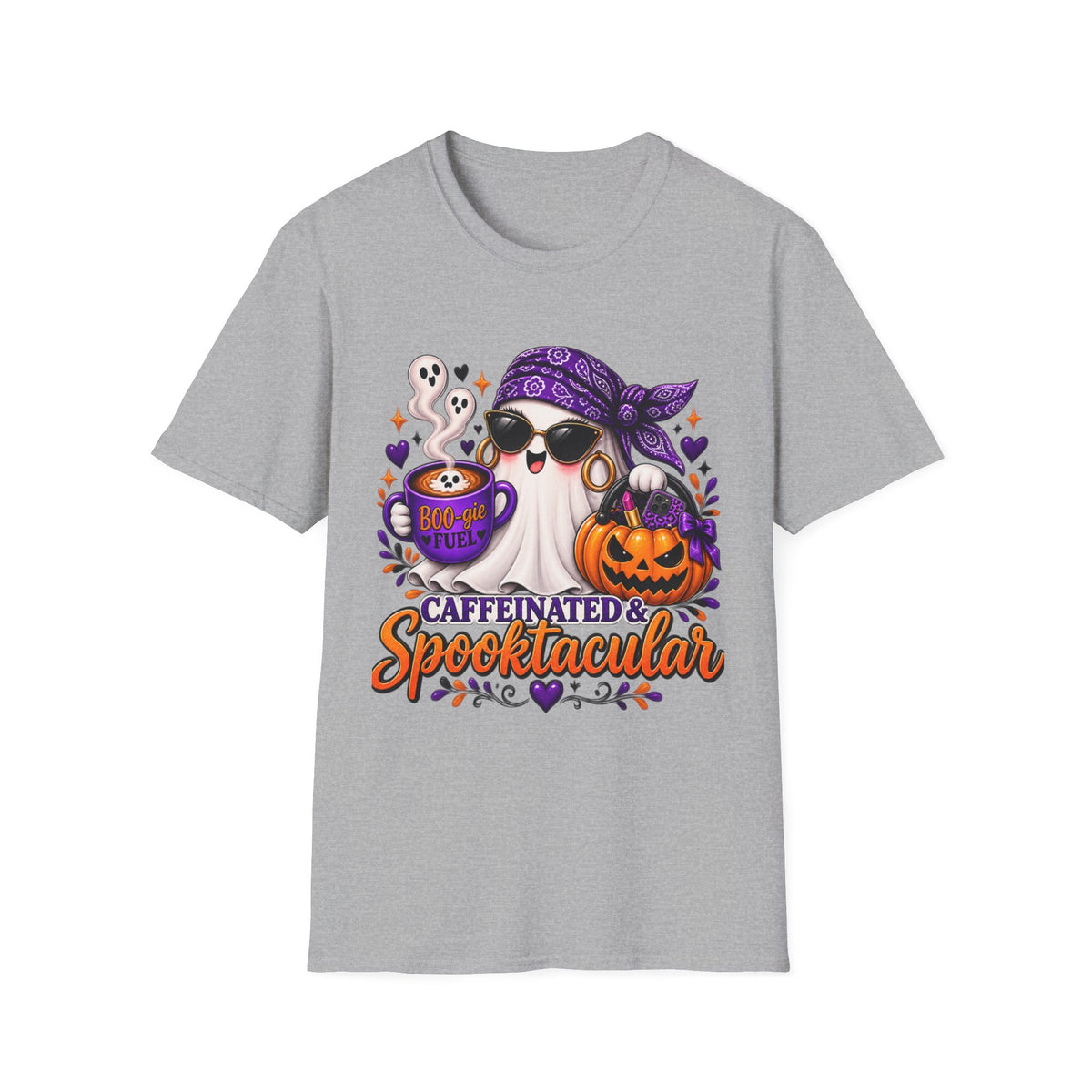 Caffeinated & Spooktacular Halloween Tee
