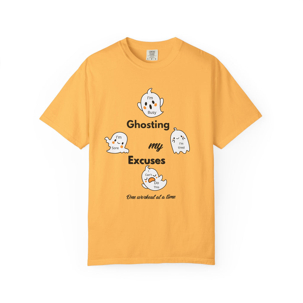 Ghosting My Excuses T-Shirt | Halloween Fitness Graphic Tee