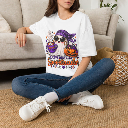 Caffeinated & Spooktacular Halloween Tee