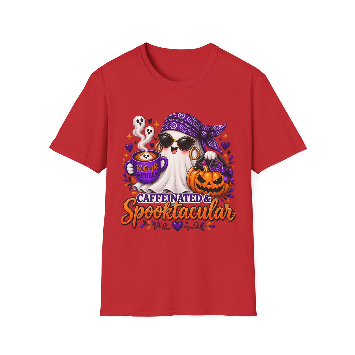 Caffeinated & Spooktacular Halloween Tee