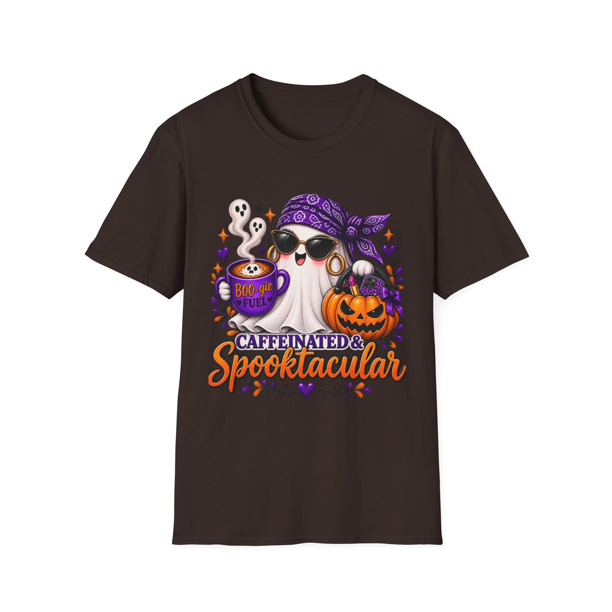 Caffeinated & Spooktacular Halloween Tee