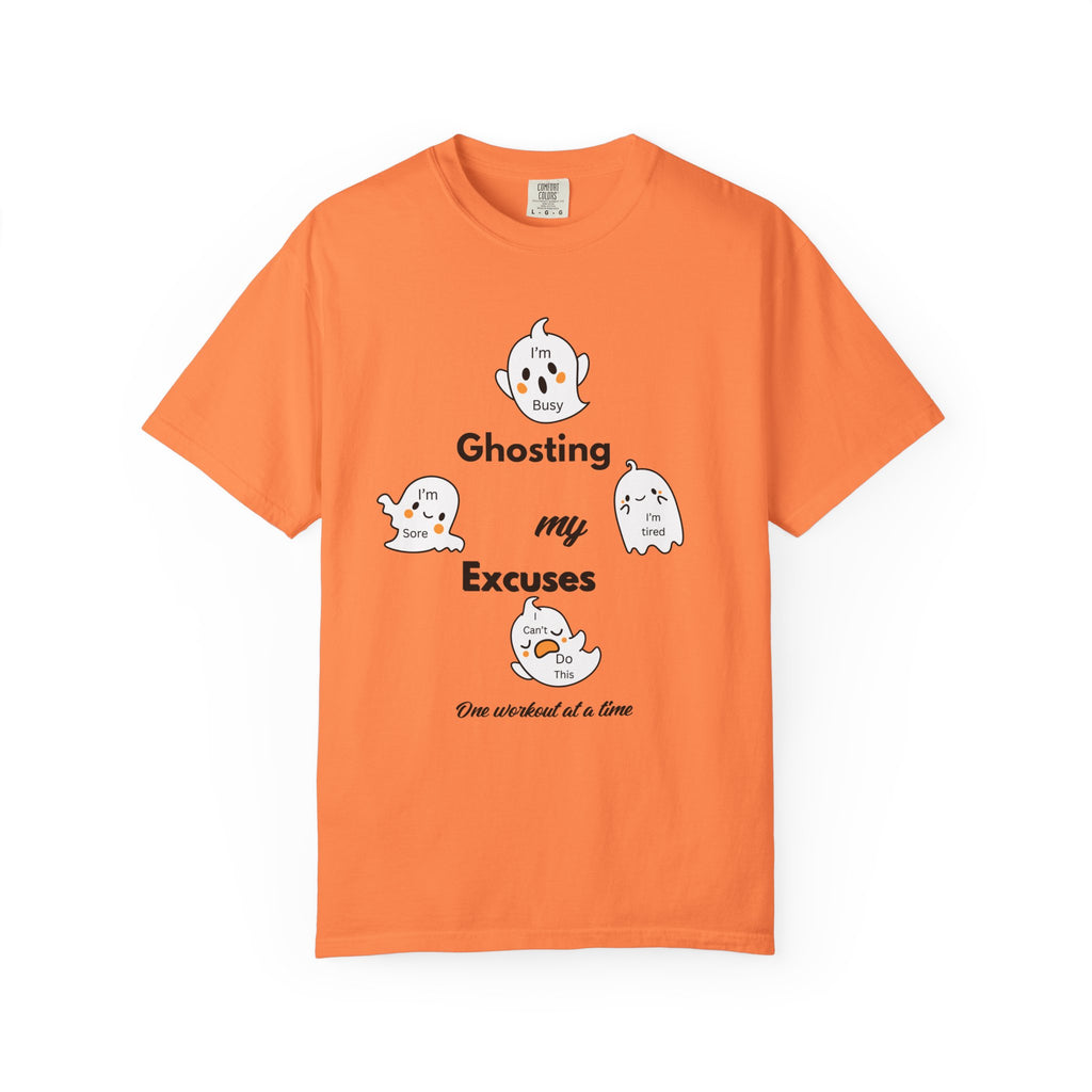Ghosting My Excuses T-Shirt | Halloween Fitness Graphic Tee